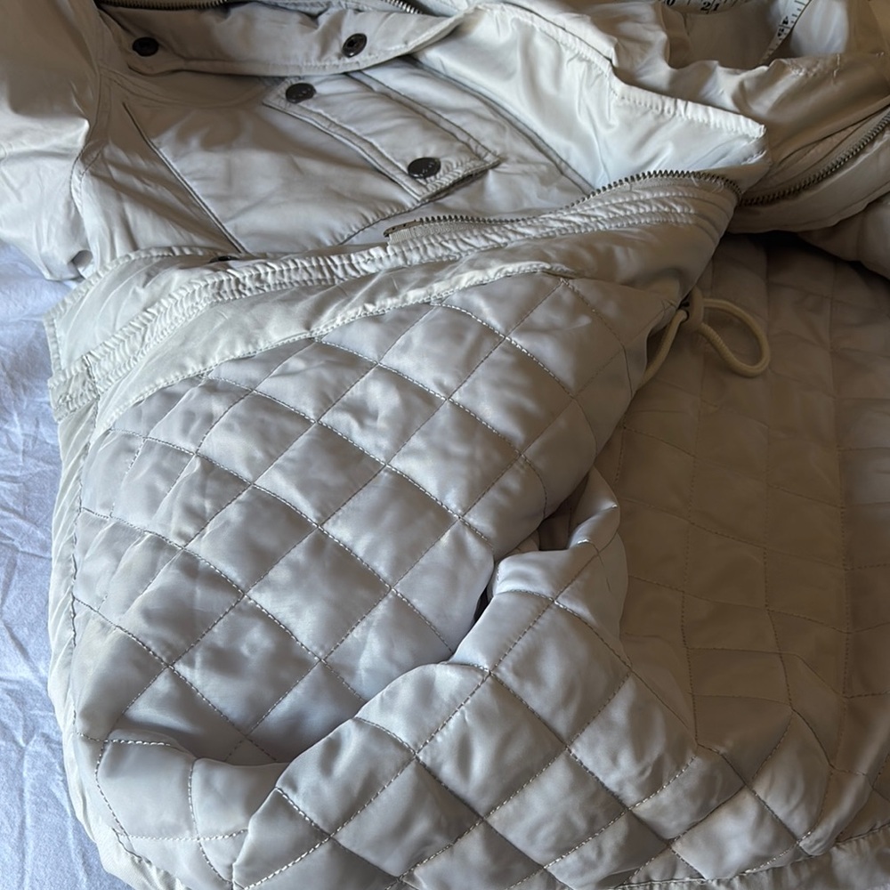 DKNY Gray Hooded Utility Jacket With Pockets NWT - Picture 14 of 16